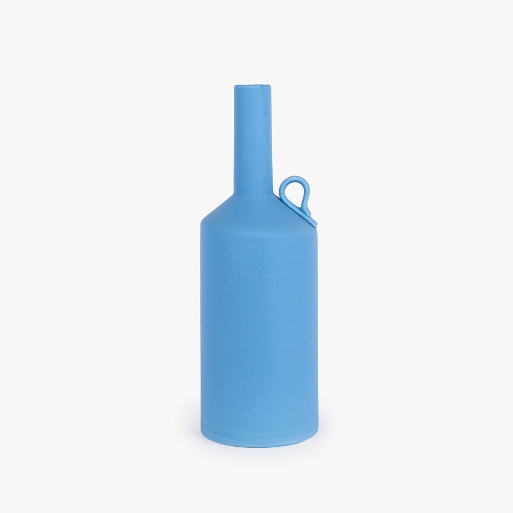 Jarra Azul Claro XANTHI - Gato Preto