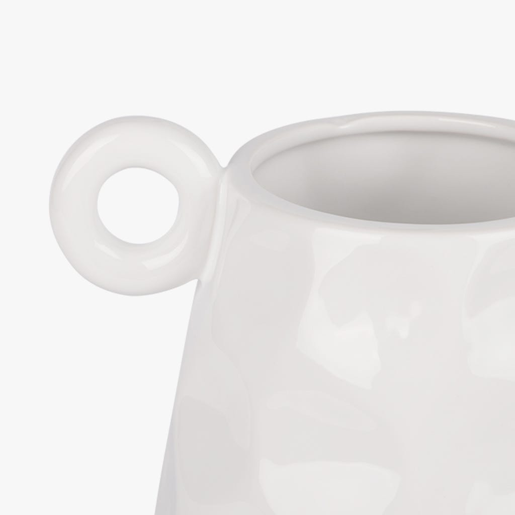 Jarra branca 15,5x22 cm ORGANIC - Gato Preto