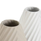 Jarra Ceramica bege e branca Gato Preto