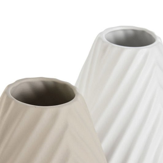 Jarra Ceramica bege e branca Gato Preto