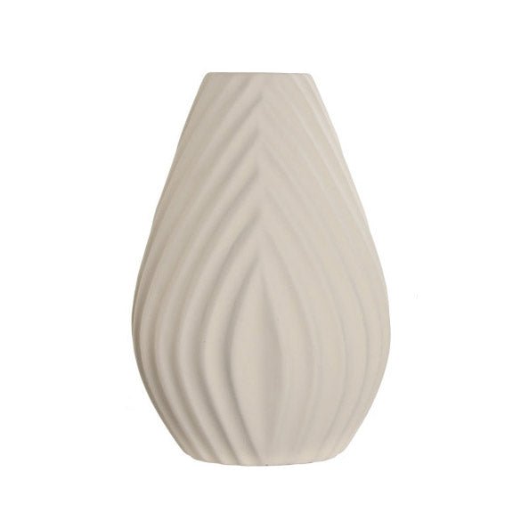 Jarra Ceramica bege e branca Gato Preto