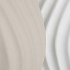 Jarra Ceramica bege e branca Gato Preto