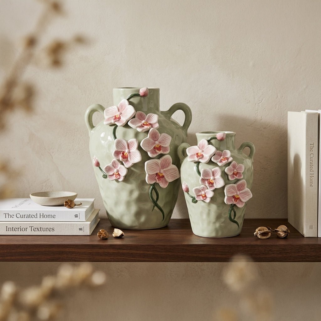 Jarra Orquidea 20cm - Gato Preto