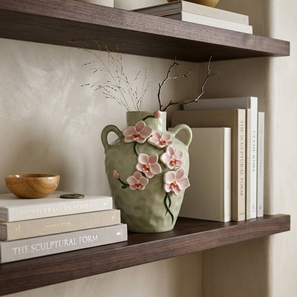 Jarra Orquidea 27cm - Gato Preto