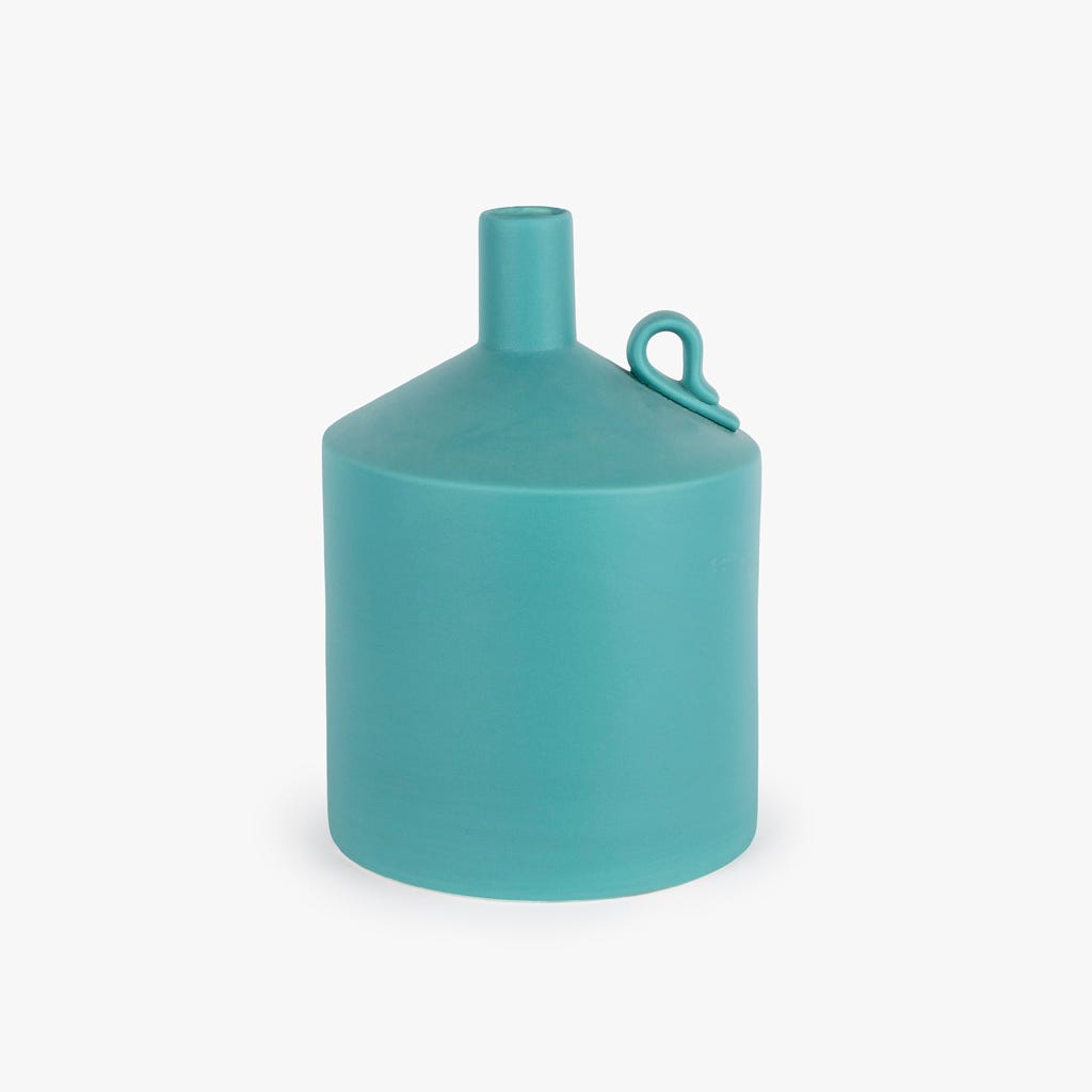 Jarra Turquesa XANTHI - Gato Preto