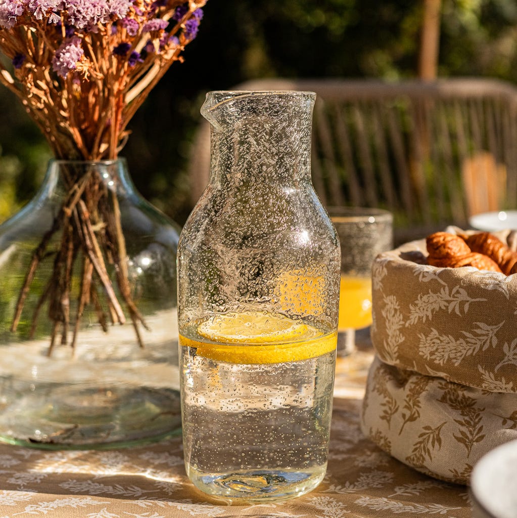 Jarro Transparente 1240ml BUBBLES - Gato Preto