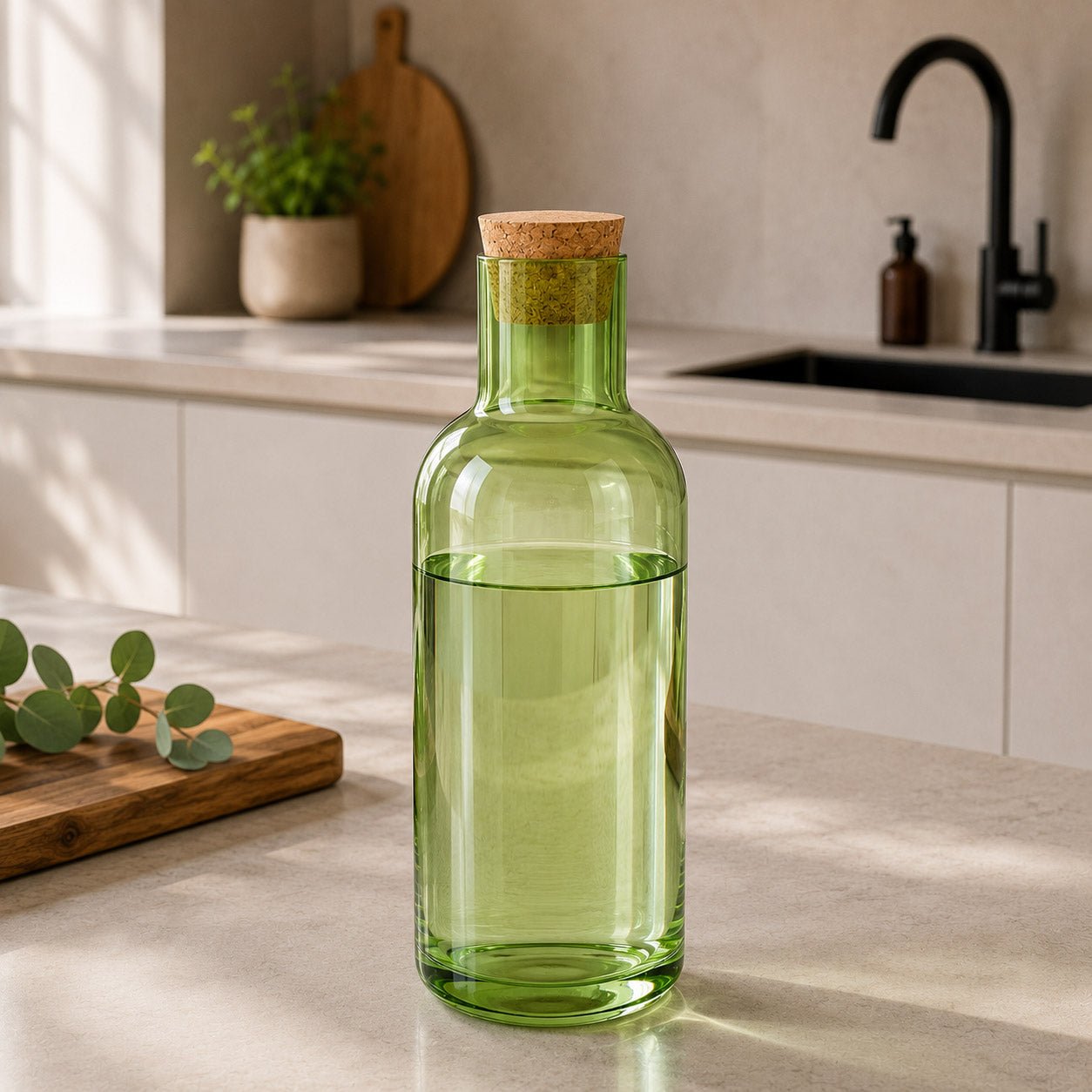 Jarro Verde 1L RETRO - Gato Preto
