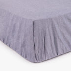 Lençol ajustável azul 160x200+30cm GRÀCIA - Gato Preto