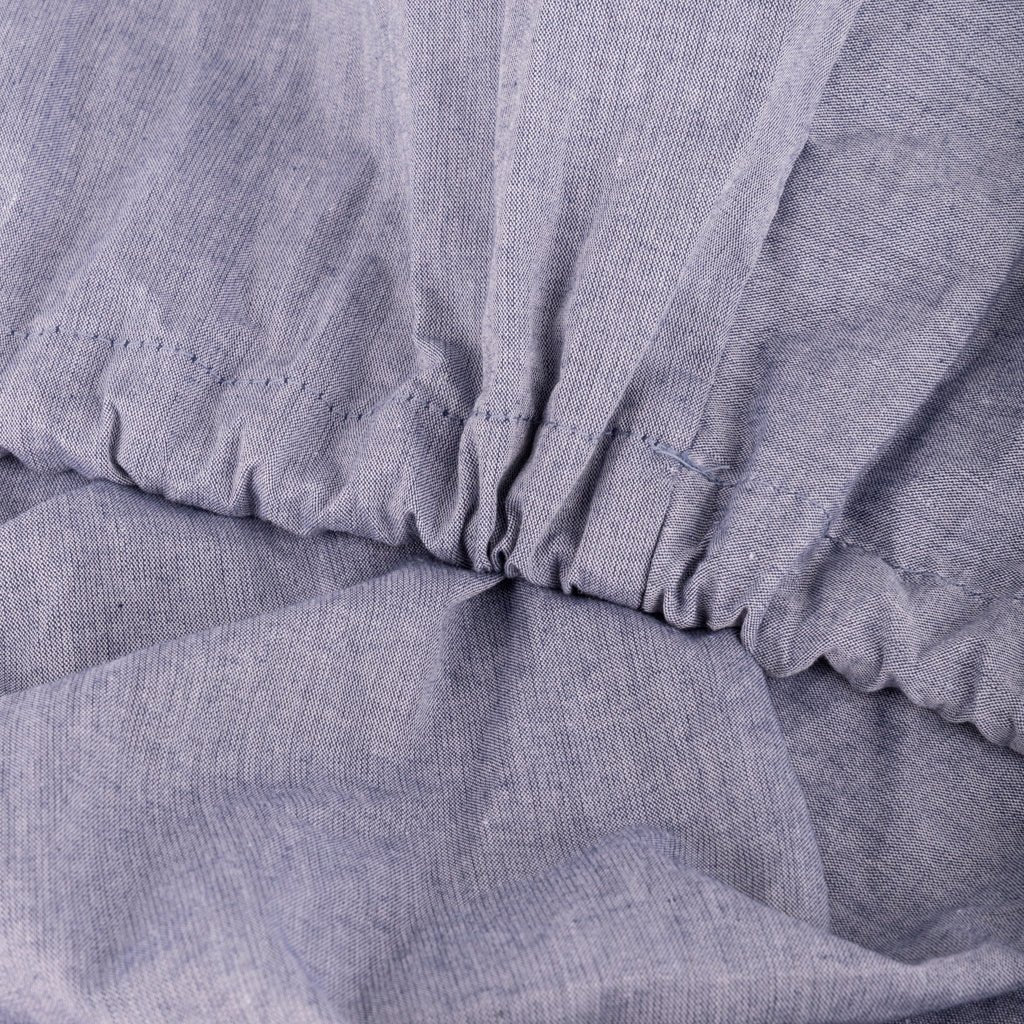 Lençol ajustável azul 160x200+30cm GRÀCIA - Gato Preto