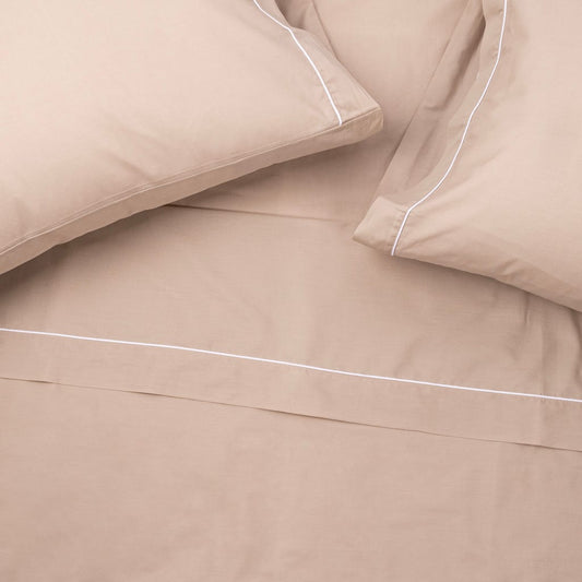 Lençol de Cima Algodão Percal Seixo 240x280 SAMOA - Gato Preto