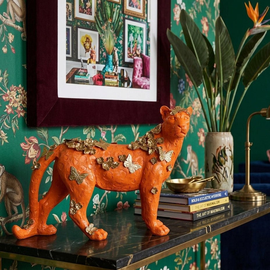 Leopardo Laranja WILD - Gato Preto