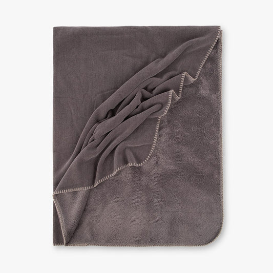 Manta Chenila Cinzento 170x220 ALASKA - Gato Preto