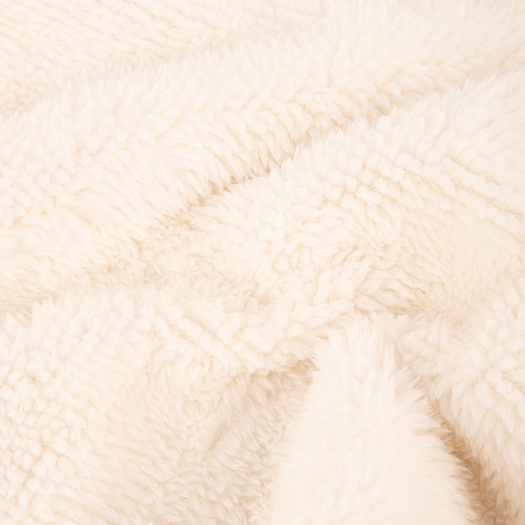 Manta Chenila Natural 240x220 ALASKA - Gato Preto