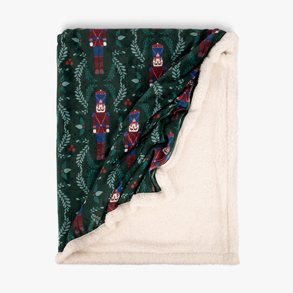 Manta com Sherpa Nutcracker KITSCH - Gato Preto