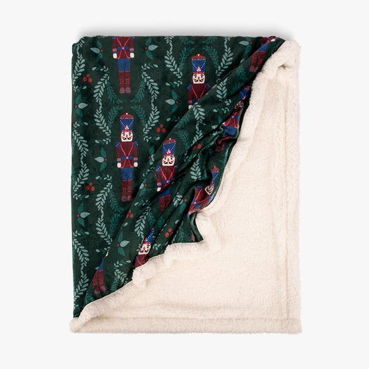 Manta com Sherpa Nutcracker KITSCH - Gato Preto