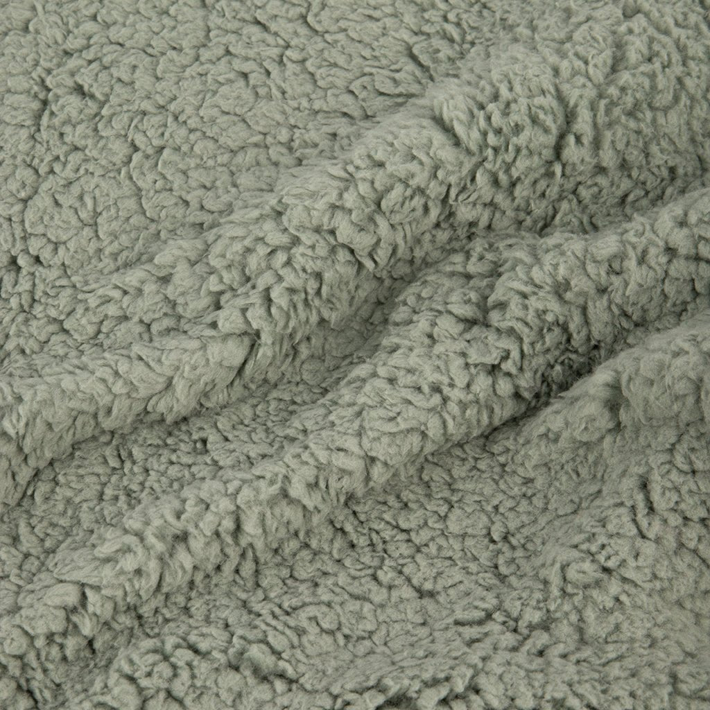 Manta de Tricot Trançando com Sherpa Verde ALASKA - Gato Preto