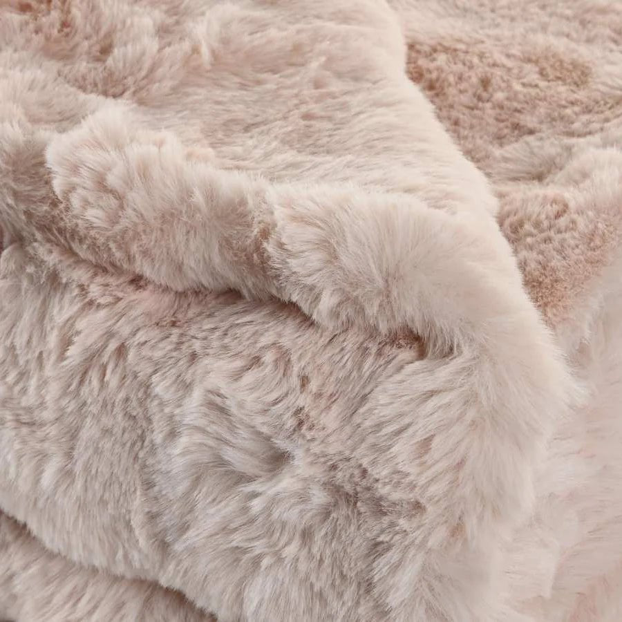 Manta Pelo Rosa 130x170 BLUSH - Gato Preto