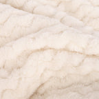 Manta ZigZag Natural 170x220 ALASKA - Gato Preto