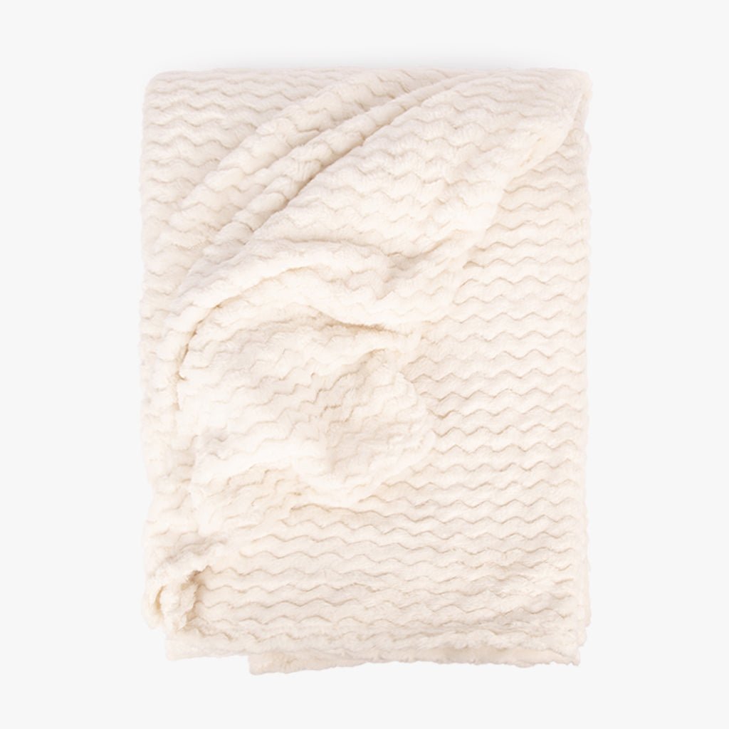 Manta ZigZag Natural 240x220 ALASKA - Gato Preto