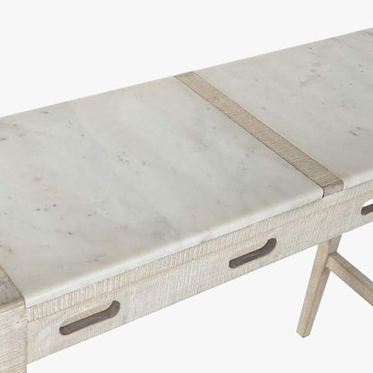 Mesa Alta Madeira e Mármore com bancos ENLACE - Gato Preto