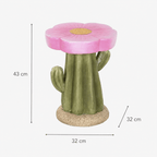 Mesa Apoio Flor Rosa - Gato Preto