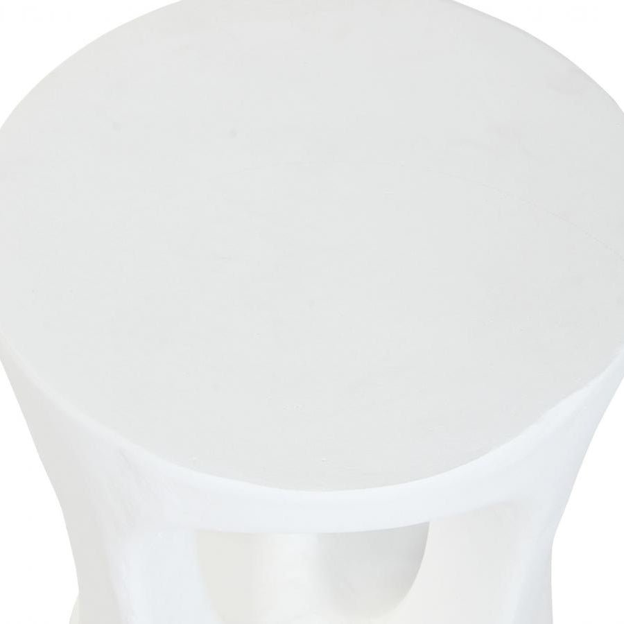 Mesa Auxiliar Branca Magnesia 35 cm ZENA - Gato Preto