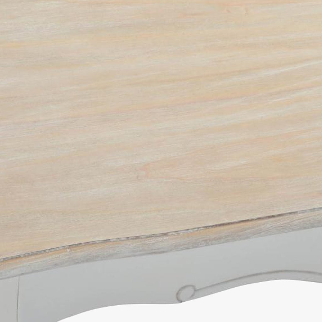 Mesa de Apoio Branca de Madeira 120x60x50 VERSAILLES - Gato Preto