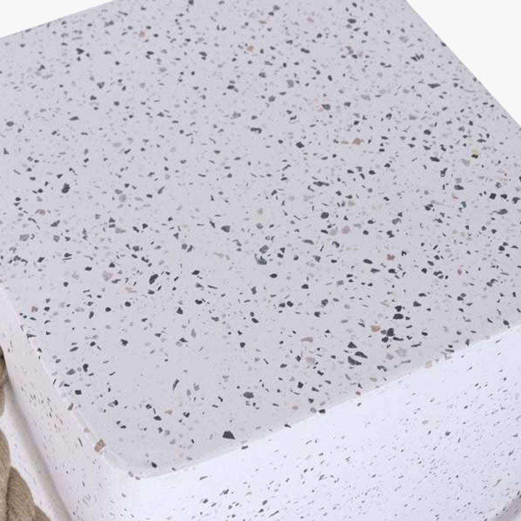 Mesa de Apoio Cimento Bege 35x35x46 - Gato Preto