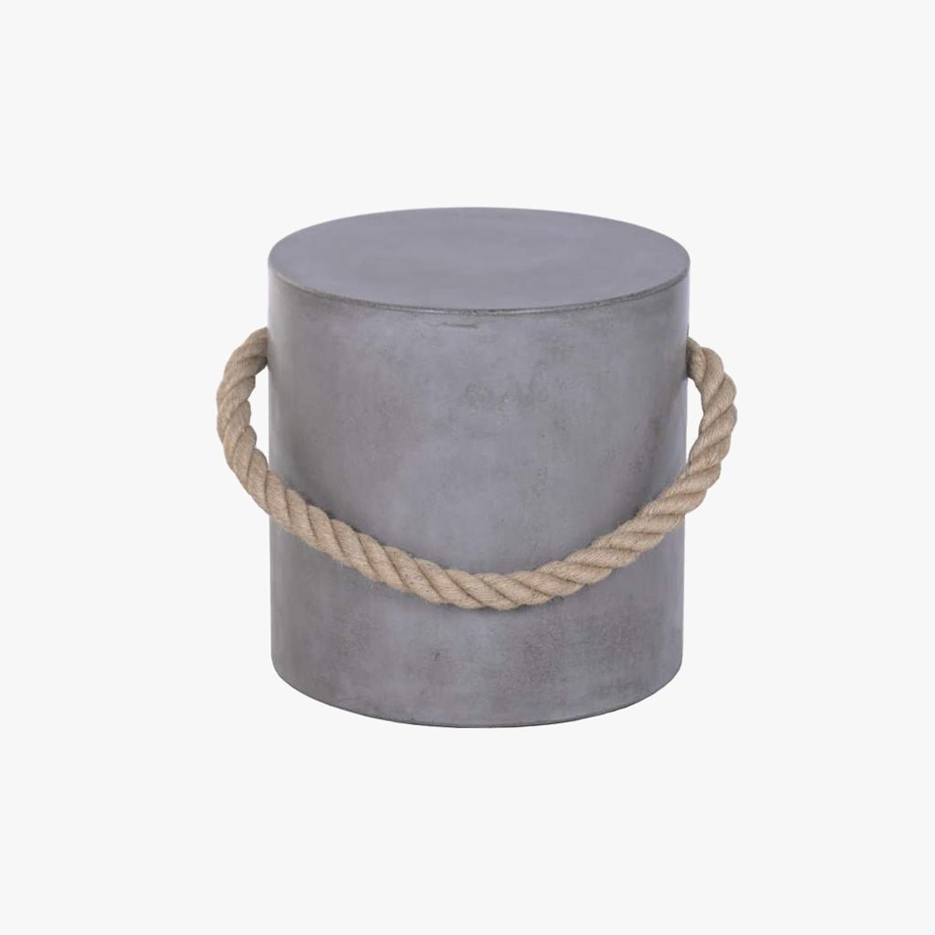 Mesa de Apoio Cimento Redonda Ø40x40 - Gato Preto