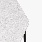 Mesa de Apoio com Tampo de Mármore 62x62x40,50 AGRA - Gato Preto