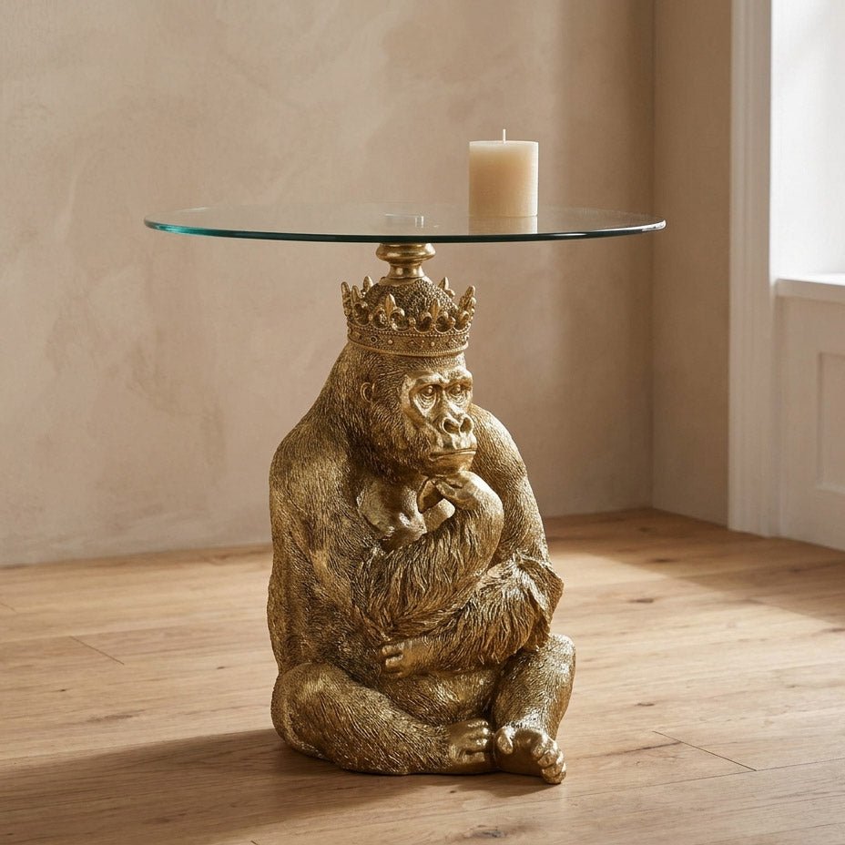 Mesa de Apoio Gorila Dourado - Gato Preto
