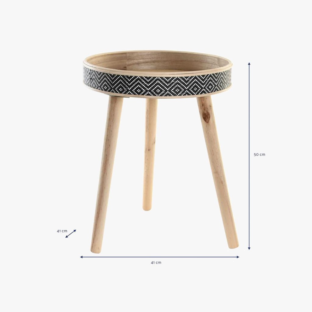 Mesa de Apoio Madeira 41x41x50 JASMIN - Gato Preto