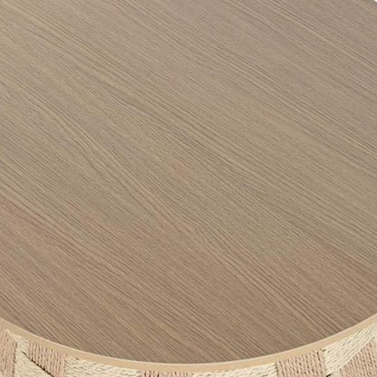 Mesa de Apoio Madeira e Corda 60x60x46 VEREDA - Gato Preto