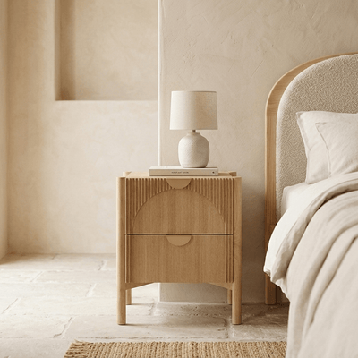 Mesa de Cabeceira com Duas Gavetas TUNES - Gato Preto