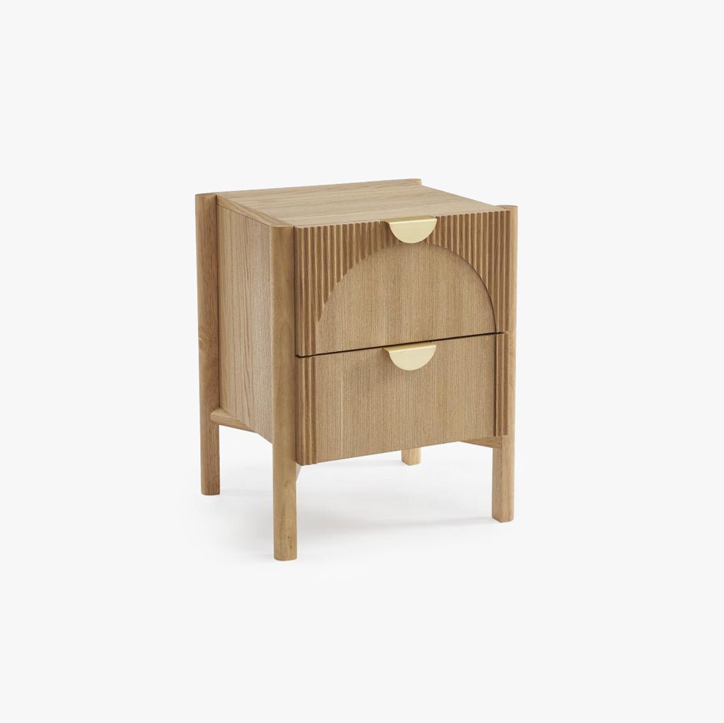 Mesa de Cabeceira com Duas Gavetas TUNES - Gato Preto