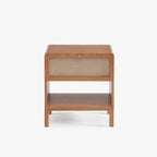 Mesa de Cabeceira de Duas Gavetas com Linho BIZERTA - Gato Preto
