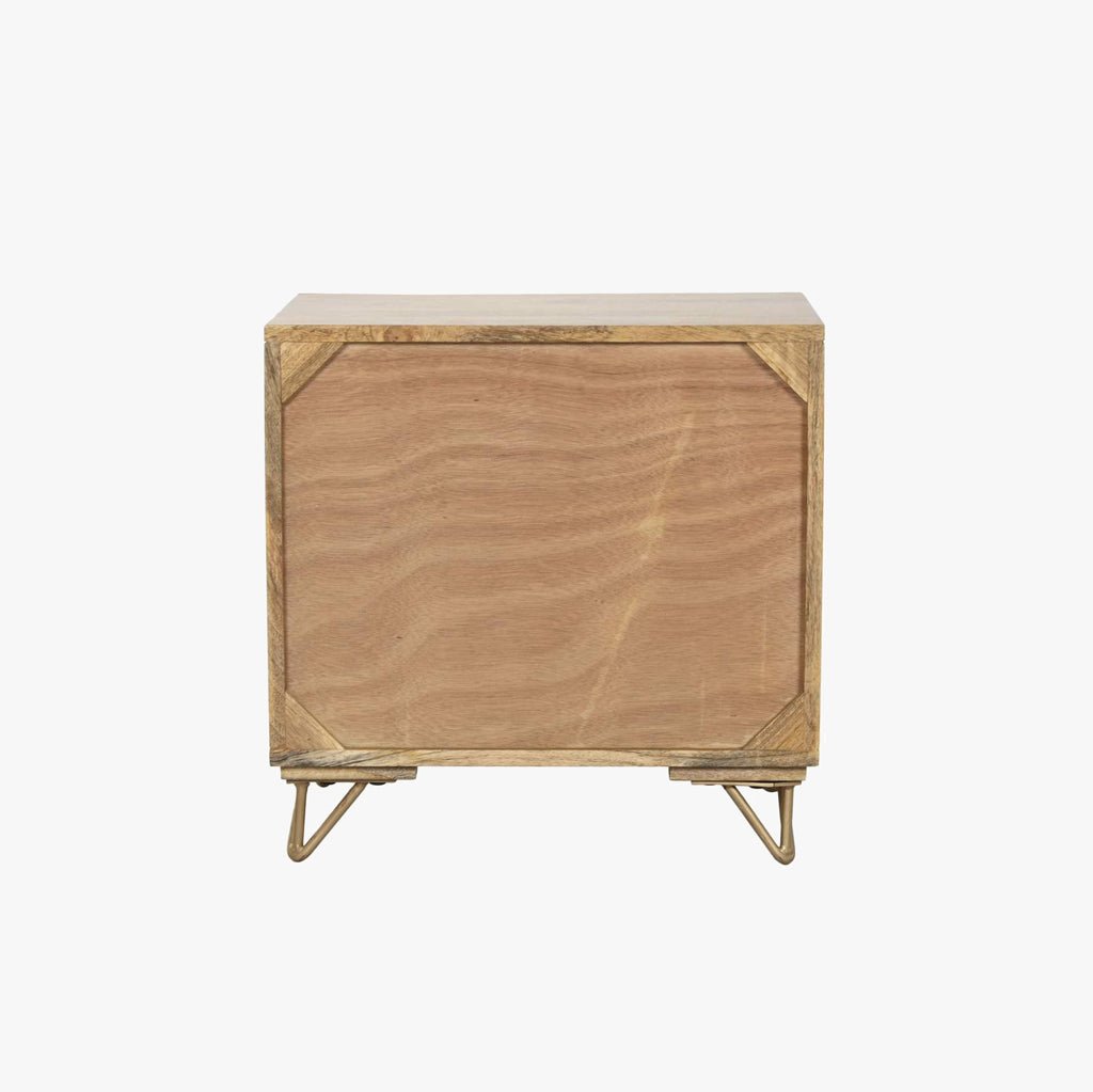 Mesa de Cabeceira Mandala Madeira TORA - Gato Preto