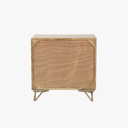 Mesa de Cabeceira Mandala Madeira TORA - Gato Preto