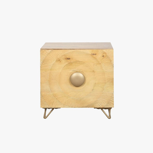 Mesa de Cabeceira Mandala Madeira TORA - Gato Preto