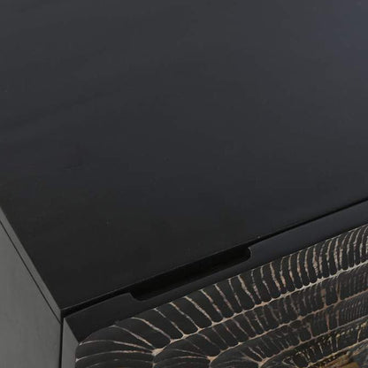 Mesa de Cabeceira Metal e Madeira TORA - Gato Preto