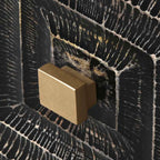 Mesa de Cabeceira Metal e Madeira TORA - Gato Preto