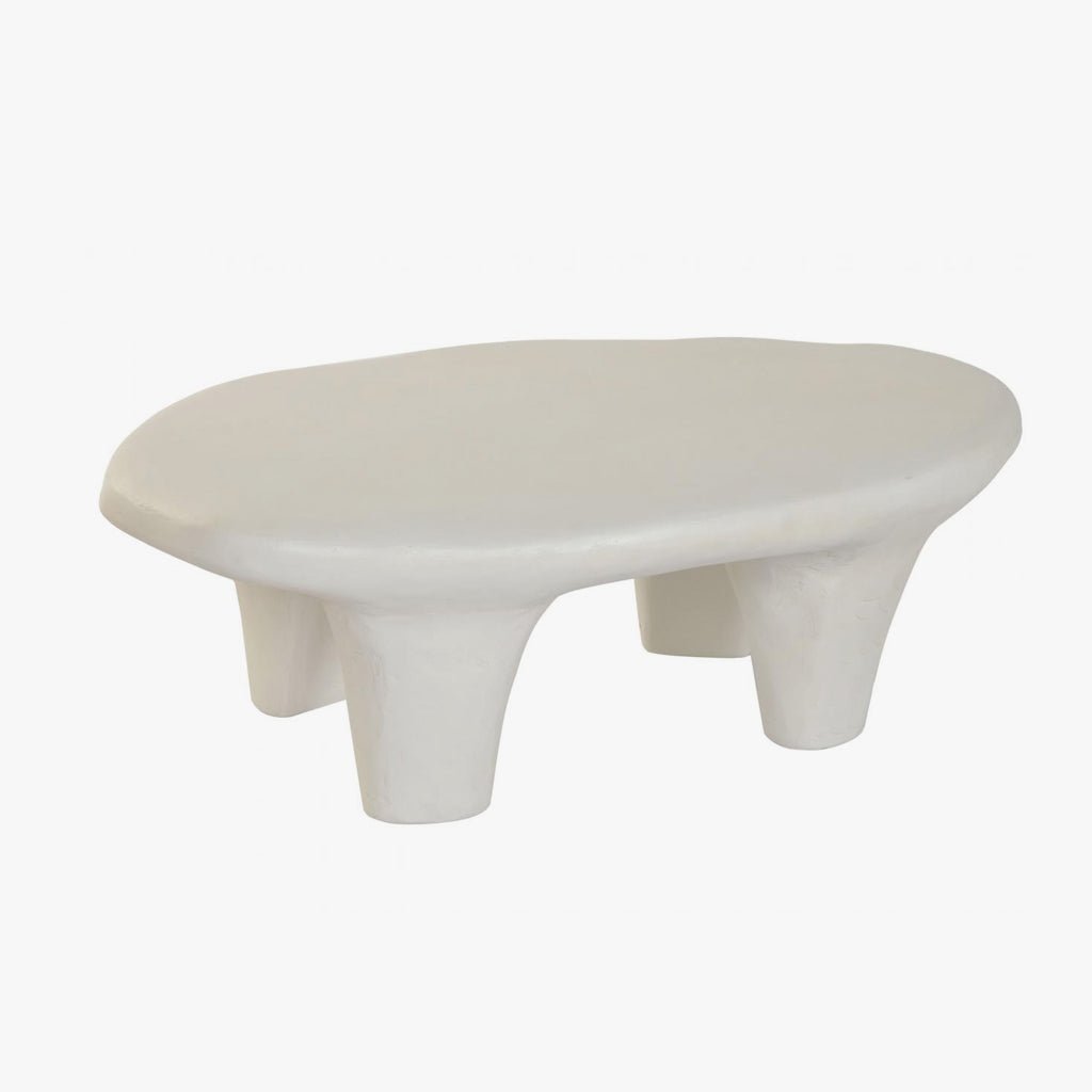 Mesa de Centro Branca ZENA - Gato Preto