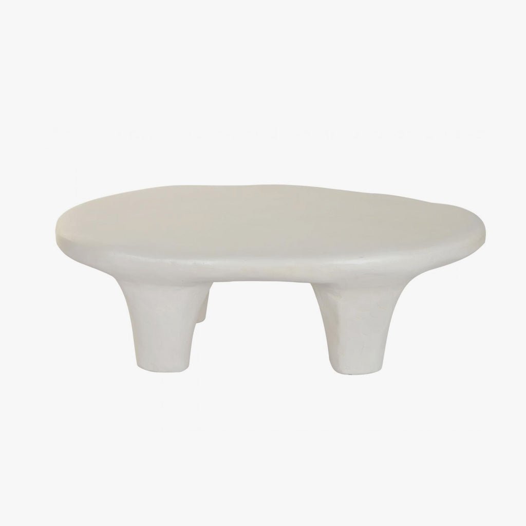 Mesa de Centro Branca ZENA - Gato Preto