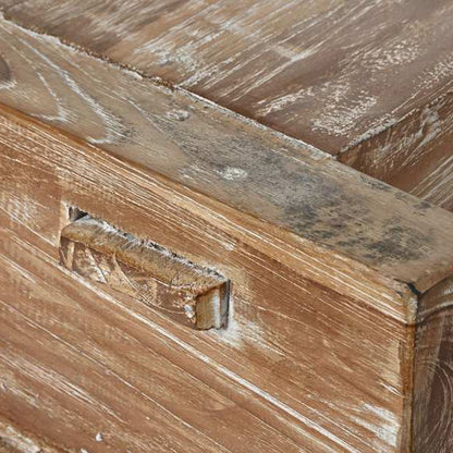 Mesa de Centro Oriental Madeira Cravada 140x98 cm OSAKA - Gato Preto