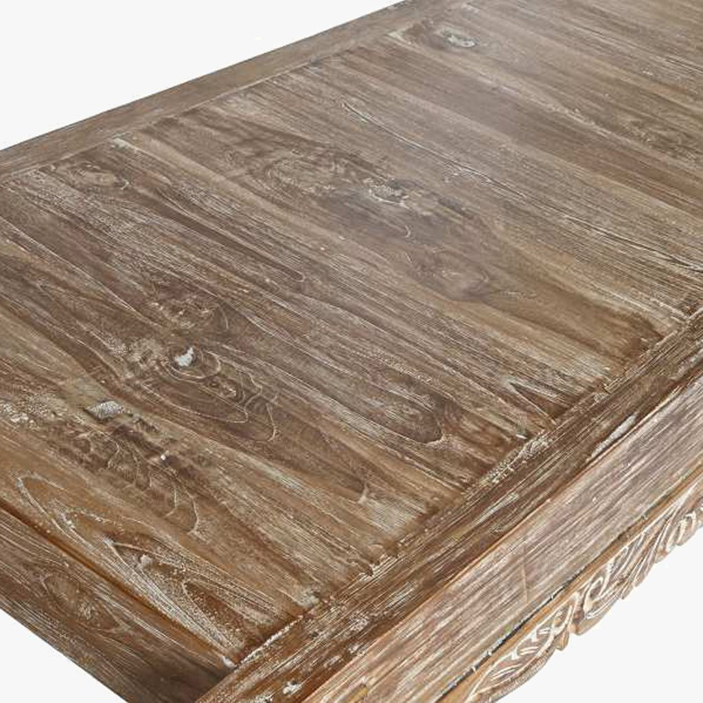 Mesa de Centro Oriental Madeira Cravada 140x98 cm OSAKA - Gato Preto