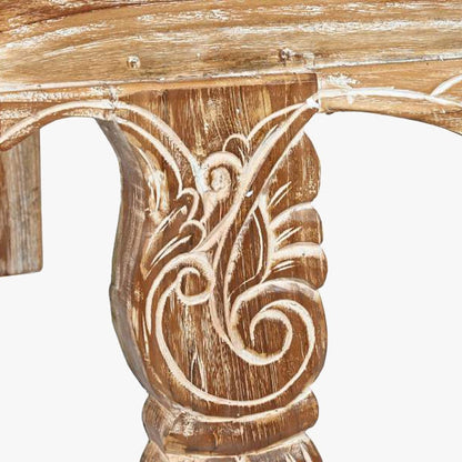 Mesa de Centro Oriental Madeira Cravada 140x98 cm OSAKA - Gato Preto