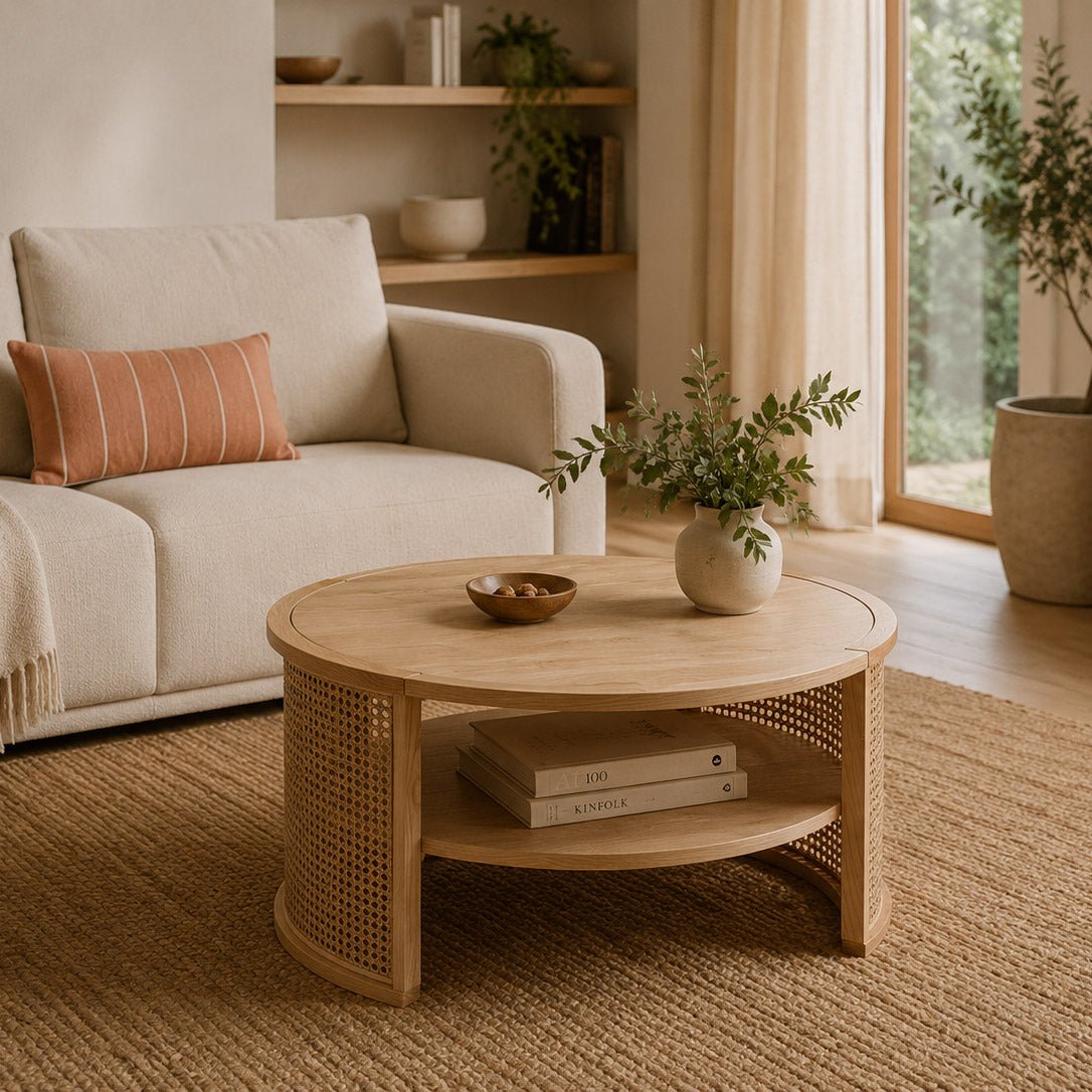 Mesa de centro rattan 80x40cm CARTAGO - Gato Preto