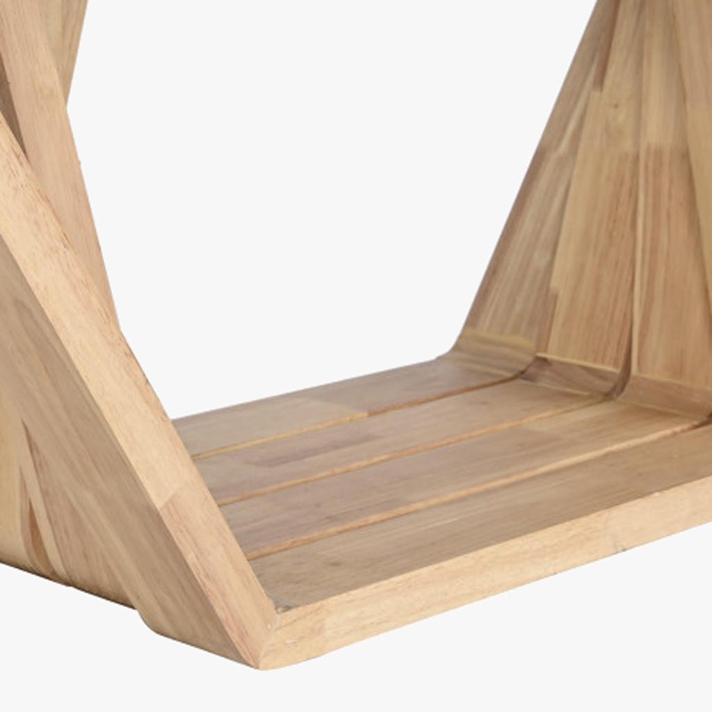 Mesa de Centro Vidro & Nogueira | 130×70×42 cm | PRISMA - Gato Preto