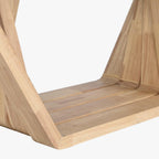Mesa de Centro Vidro & Nogueira | 130×70×42 cm | PRISMA - Gato Preto