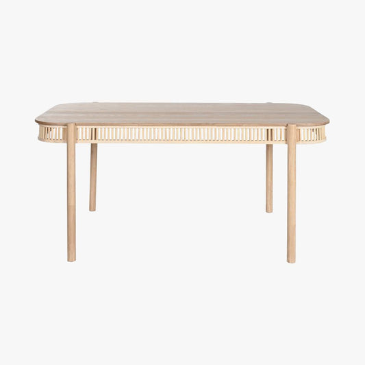 Mesa de Jantar Madeira e Rattan ZUMA - Gato Preto